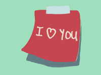 Post It I Love You GIF by Alejandra Baiz