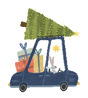 New Year Christmas Sticker