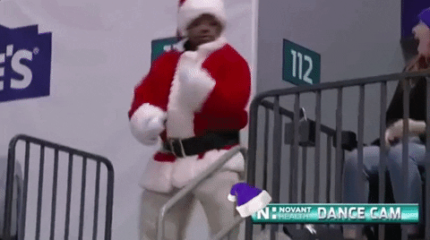Santa Claus Dancing GIF by NBA