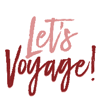 Letsvoyage Sticker by Helm Design Studio