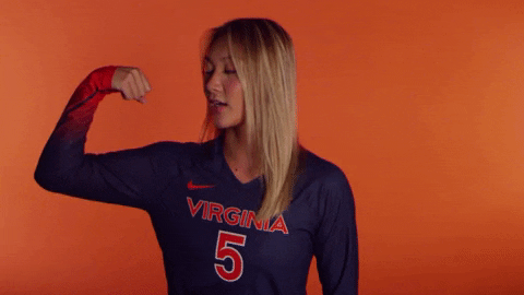 VirginiaAthletics giphyupload uva virginiasports uvavolleyball GIF