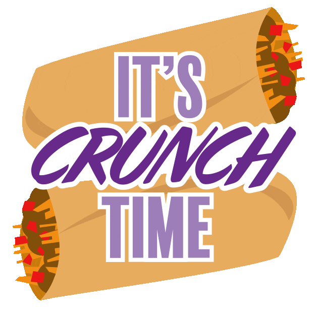 nervous crunch time Sticker by Taco Bell