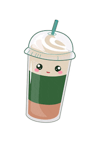 Jacobsgeo love heart latte cappuccino Sticker