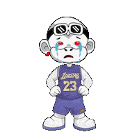 La Lakers Sticker by Zhot Shop