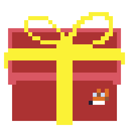 Pixel Christmas Sticker by Dipongo