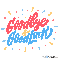 Good Bye Sticker by TheEcards.com