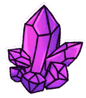 Crystal Amethyst Sticker