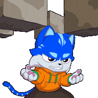 Cat Floating Sticker by Toshithecat