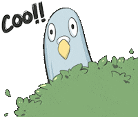 Bird Peaking Sticker by Jin