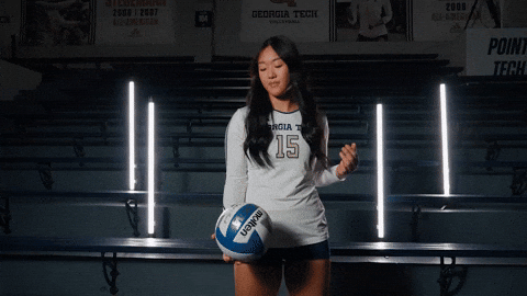 Georgia Tech Volleyball GIF by Georgia Tech Yellow Jackets