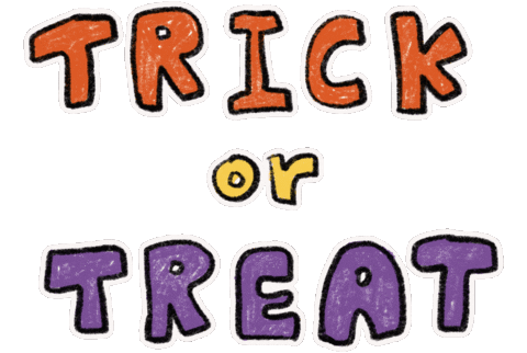 Trick Or Treat Party Sticker