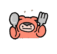 tabane eat ごはん kuk いただきます Sticker