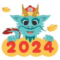 Happy New Year Fortune Sticker by Passionationco