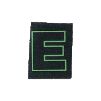 Typography E Sticker