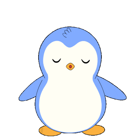 Breathe Chill Out Sticker by Pudgy Penguins