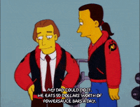 working out bart simpson GIF