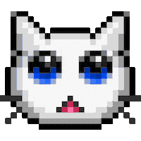 Blink Blink What Sticker by Créu Cat