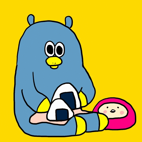 食べる Rice Ball GIF by Gunmaunofficial