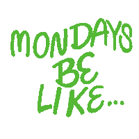 Monday Mood Sticker by Devon Blow