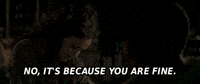 No Its Because You Are Fine GIF