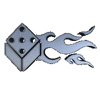 Mtb Chrome Sticker by Spice-E-Dice