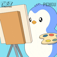 Art Artist GIF by Pudgy Penguins
