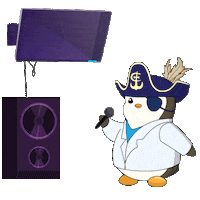 Singer Singing Sticker by Pudgy Penguins