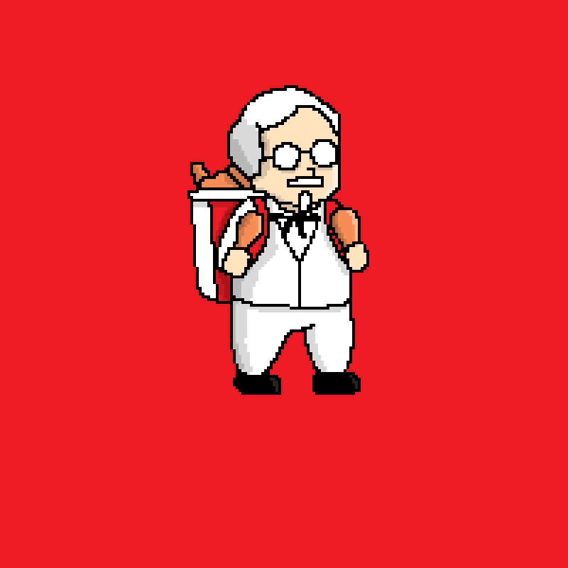 colonel sanders 8bit GIF by Percolate Galactic