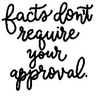 Facts Only Sticker