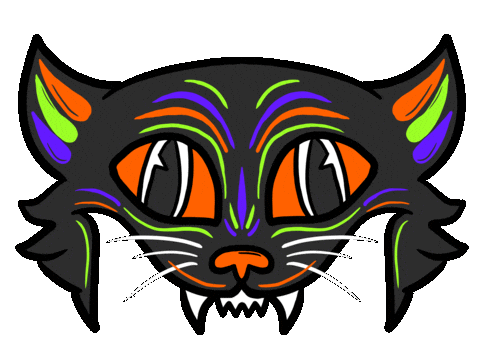 Black Cat Sticker