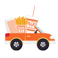 Food Delivery Sticker by Whataburger