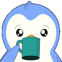 Shocked Coffee Sticker by Pudgy Penguins