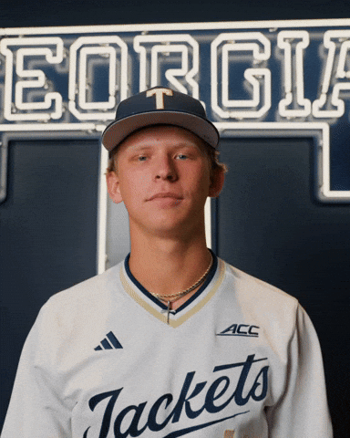 Georgia Tech Baseball GIF by Georgia Tech Yellow Jackets