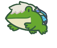 Final Fantasy 14 Frog Sticker by Ng Khai Hong