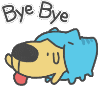 cat goodbye Sticker by Capoo