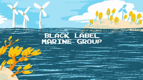 BlackLabelMarineGroup giphybackdropmaker florida boats black label marine group GIF