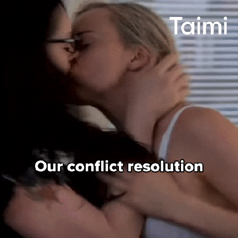 Conflict Resolution Lesbians GIF by Taimi