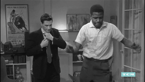 Happy Sidney Poitier GIF by Turner Classic Movies
