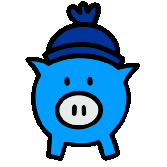 Pig Smile Sticker by Zurich Schweiz