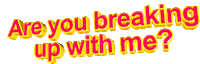 text breakup Sticker