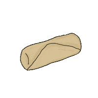 Blackeatsldn burrito wrap trinidad roti Sticker