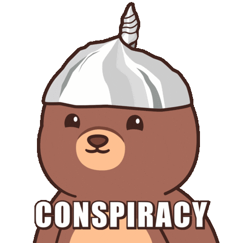 Suspicious Teddy Bear Sticker by BEARISH