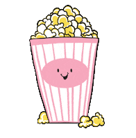 snacks popcorn Sticker by Unique Vintage