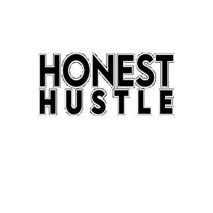 honesthustle logo hustle honest wordmark Sticker