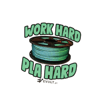 Work Hard Sticker by EVOLT