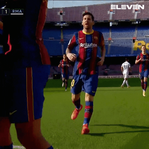 Celebration Barcelona GIF by ElevenSportsBE