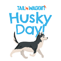 Husky Sticker by Tail Waggin'