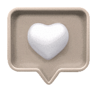 Heart Beige Sticker