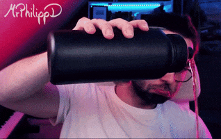 MrPhilippD happy drink twitch drinking GIF