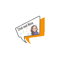 Chat Nina Sticker by Examenbundel
